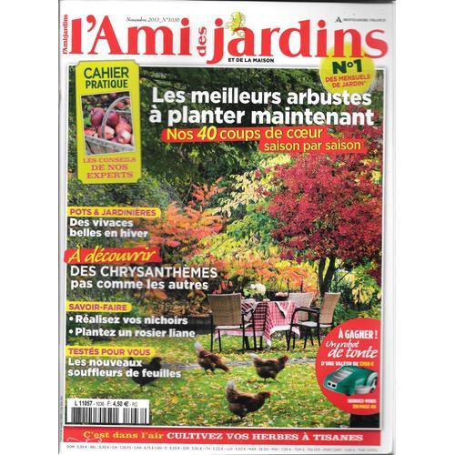 L'ami Des Jardins Et De La Maison N1036 -Novembre 2013 - Les Meilleurs Arbustes  Planter