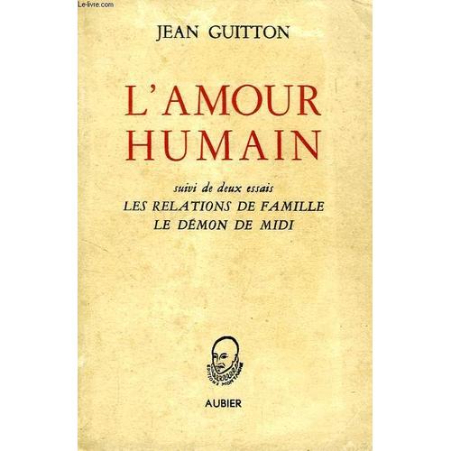 L'amour Humain   de jean guitton  Format Broch 