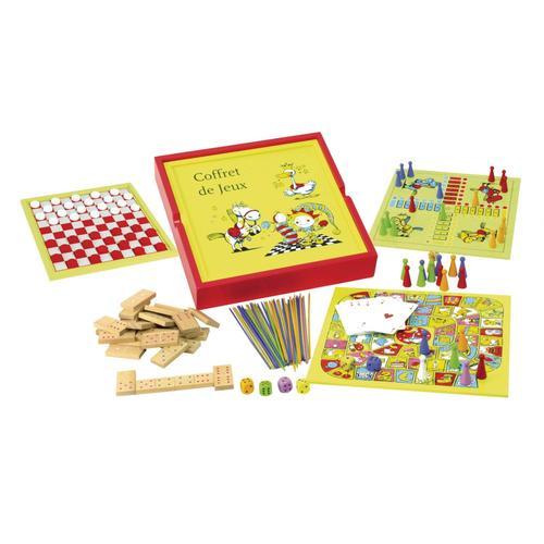 Jeu De Societe Coffret Bois 100 Jeux Acidule