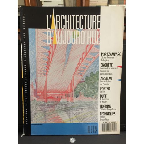 L'architecture D'aujourd'hui. Aa N254. Decembre 1987. Anselmi, Images De Synthse. Portzamparc, Foster, Buffi, Hopkins