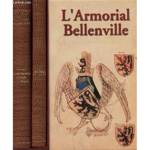 L'armorial Bellenville - En 2 Volumes : Armorial Bellenville + Introduction D'etude Et D'edition / Edition Originale Tiree Sur Papier Parchemine A 1000 Exemplaires.   de PASTOUREAU MICHEL / POPOFF MICHEL