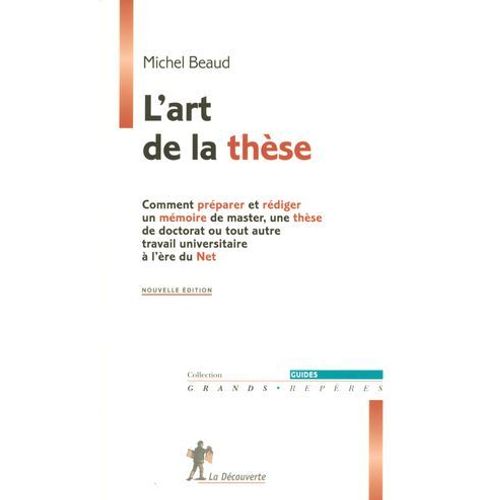 L'art De La Thse (N.E)  