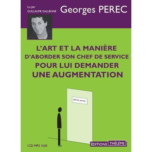 L'art Et La Manire D'aborder Son Chef De Service Pour Lui Demander Une Augmentation   de georges perec 