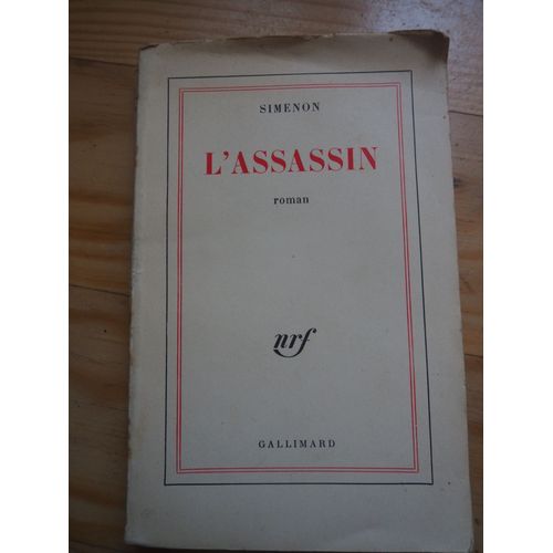L'assassin   de georges simenon  Format Broch 