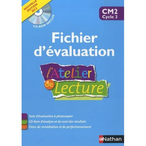 L'atelier De Lecture Cm2 - Fichier D'valuation (1 Cd-Rom)   de Dartois Olivier  Format Broch 
