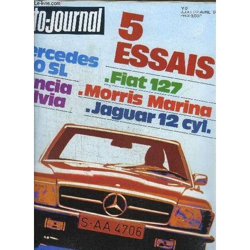L'auto-Journal N8 - 1971 - Sommaire : Essais Auto : Lancia Fulvia 1600 Hf - Caravane : 375 Tc Capri De Trigano - Dossier Une Allamagne Prospre Mais Inquite - J'ai Conduit Fiat 127 - ...   de COLLECTIF