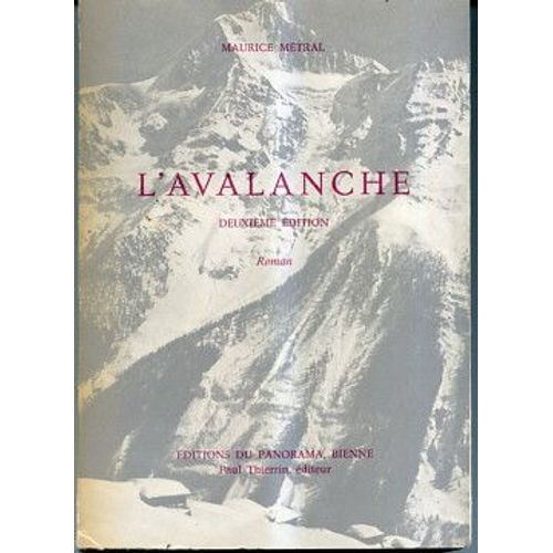 L'avalanche   de Maurice Mtral  Format Broch 
