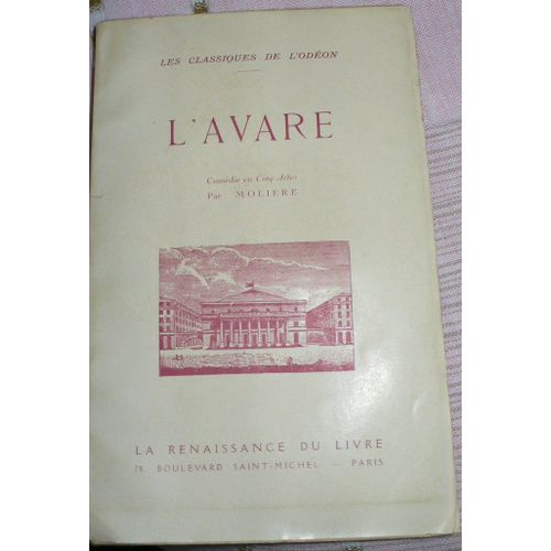 L'avare   de Molire