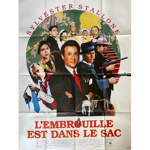 L'embrouille Est Dans Le Sac - Affiche Originale De Cinma - Format 120x160 Cm - Un Film De John Landis Avec Sylvester Stallone, Peter Riegert, Chazz Palminteri, Joey Travolta, Paul Greco - Anne 1991