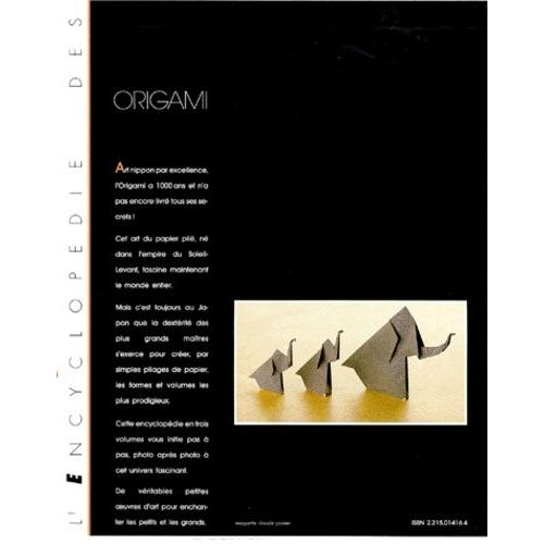 L'encyclopedie Des Origami Coffret 3 Volumes   de Ayture-Scheele Zlal  Format Etui 
