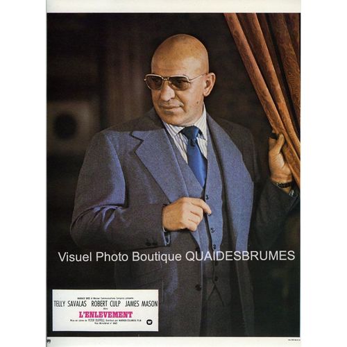 L'enlvement (Inside Out) : Jeu De 12 Photos D'exploitation Cinmatographique - Format 23,5x29,5 Cm - De Peter Duffell Avec Telly Savalas, Robert Culp, James Mason, Aldo Ray, Constantine Gregory 1975