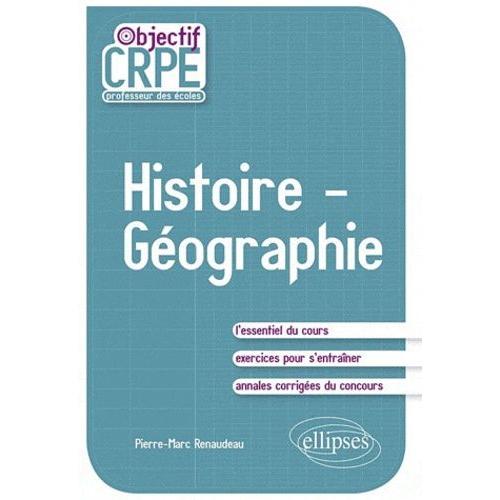 L'preuve crite D'histoire-Gographie   de pierre-marc renaudeau  Format Broch 