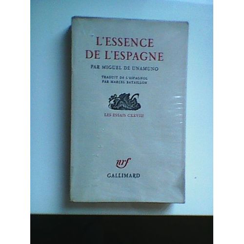 L'essence De L'espagne   de Miguel DE UNAMUNO  Format Broch 