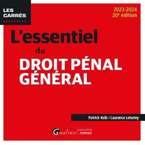 L'essentiel Du Droit Pnal Gnral   de Leturmy Laurence  Format Beau livre 