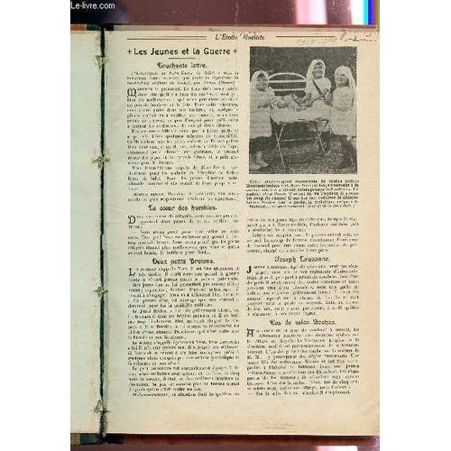 L'etoile Noeliste - Tome Iv - Juillet-Decembre 1915.   de COLLECTIF
