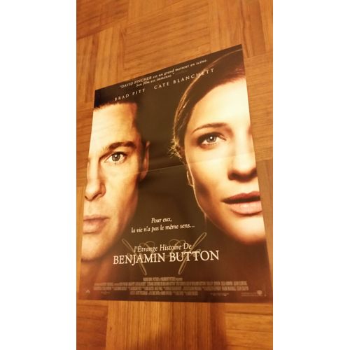 L'trange Histoire De Benjamin Button Vritable Affiche Originale De Cinma De David Fincher Avec Brad Pitt, Cate Blanchett, Tilda Swinton, Julia Ormond, 40*60 2009 