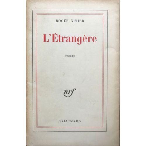 L'trangre   de Roger NIMIER 