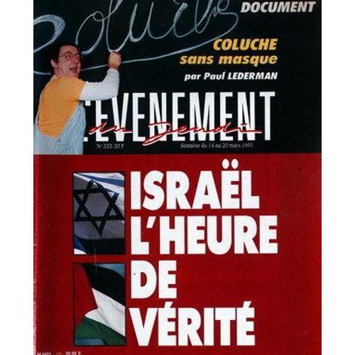L Evenement Du Jeudi 332 1991 Coluche/Girardot/Caroline Tresca/Grinberg/Prucnal/Charlotte Gainsbourg