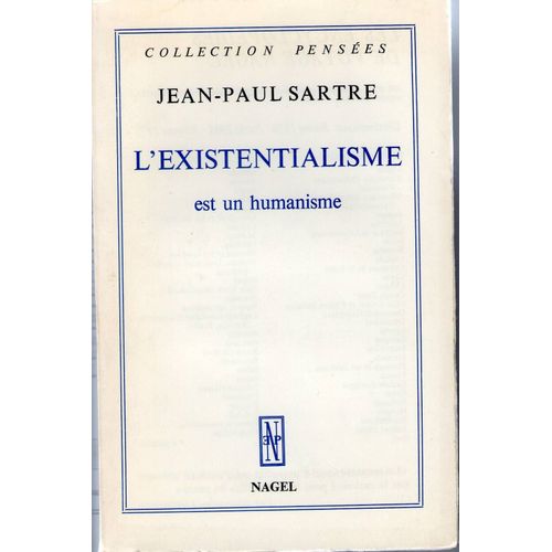 L Existentialisme Est Un Humanisme   de jean-paul sartre  Format Broch 
