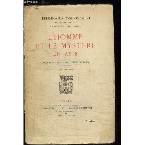 L'homme Et Le Mystre En Asie.   de ferdinand ossendowski