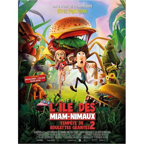 L'le Des Miam-Nimaux : Tempte De Boulettes Gantes 2/Deux - Cloudy With A Chance Of Meatballs 2- Vritable Affiche De Cinma Plie - Format 40x60 Cm - De Cody Cameron, Kris Pearn - 2014