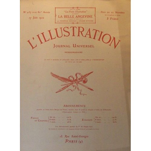 L' Illustration 4137 . 17 Juin 1922 . La Conquete Du Mont Everest .