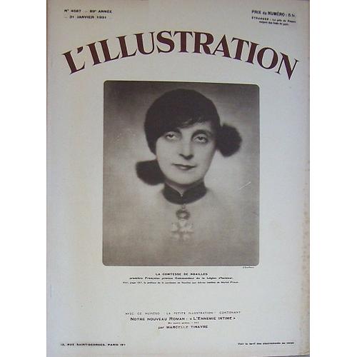 L' Illustration 4587 . 31 Janvier 1931 . Marcel Proust Et La Comtesse De Noailles . 