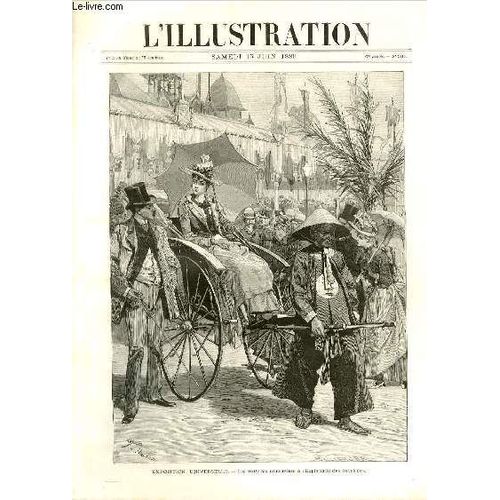 L Illustration Journal Universel N 2416 - Gravures: Exposition Universelle: Les Voitures Annamites  L Esplanade Des Invalides Par Bellenger - L Exposition, Forestiere Au Trocadero, Vue Interieure Du(...)   de COLLECTIF 