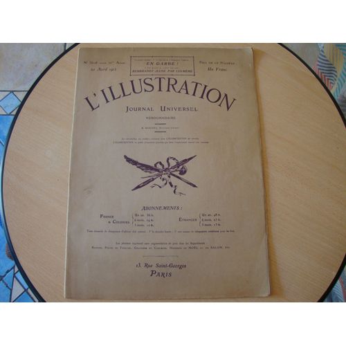 L'illustration Journal Universel N 3608 - Gravures: Trois Phases Du Passage De La Lune Devant Le Soleil Photographies  L'observatoire De Juvisy, Photo De F.Quenisset - Rembrandt, Portrait ...