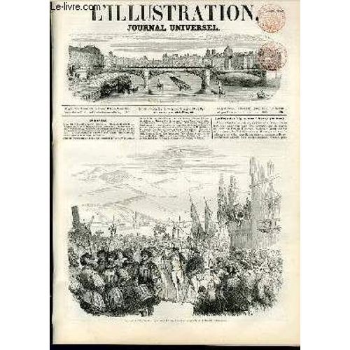 L'illustration Journal Universel N 443-La Fte Des Vignerons  Vevey (Suisse).  Histoire De La Semaine.  Courrier De Paris.  Inauguration Du Chemin De Fer De Nantes.  Du Choix DUn ...