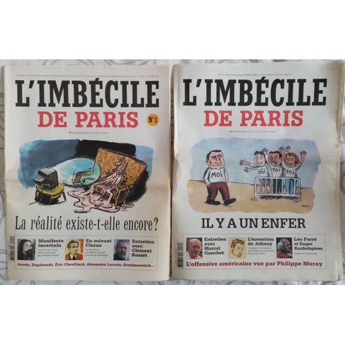 L'imbcile De Paris Numros 1 Et 2 Marcel Gauchet Lo Frr Clment Rosset Cioran Philippe Murray