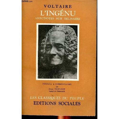 L Ingnu Anecdotes Sur Blisaire Collections Les Classiques Du Peuple   