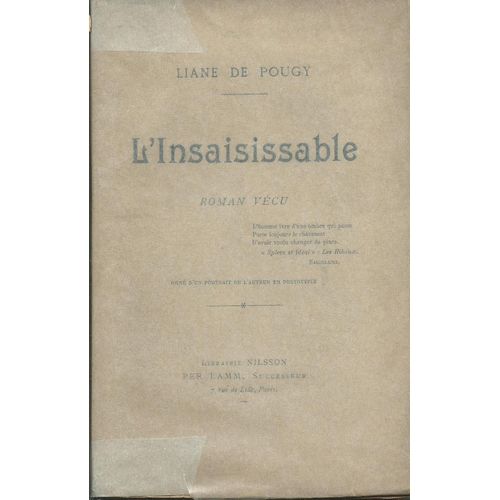 L'insaisissable Roman Vcu   de Liane de POUGY  Format Broch 