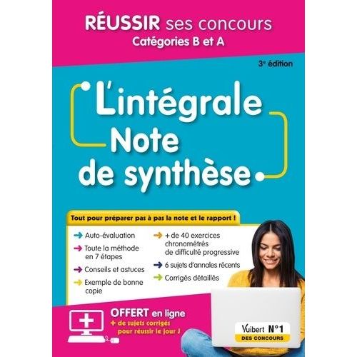 L'intgrale De La Note De Synthse - Fonction Publique Catgories B Et A    Format Grand Format 