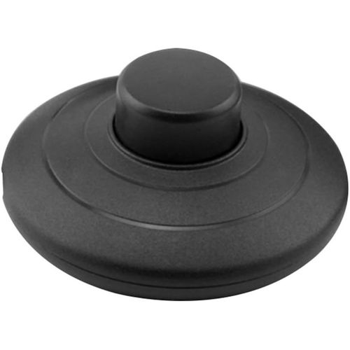 L'interrupteur  Pdale [1 Simple] Peut Etre Connect  Des Ampoules Noires Souples Standard  2 Ou 3 Fils Pour Lampes De Table Et Lampadaires Ronds - Diamtre De L'interrupteur 70mm.[G1615]