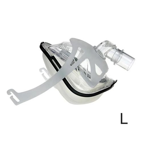 L - Masque Facial Complet Bmc Fm1 Auto Cpap, Avec Couvre-Chef Gratuit, Blanc Pour Apne, Osas, Ronflements