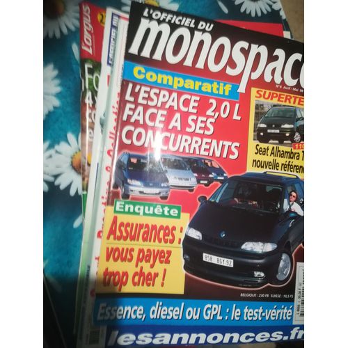 L Officiel Du Monospace 6 De 1998 Sharan 1.8,Suzuki Wagon R Plus Gl,Fiay Ulysse 2.0 Gpl,Seat Alhambra 1.9 Tdi Sxe,Espace 2.0 Ess,2.0 Gpl,2.2 Dt,Hyundai Satellite 2.5 Td Hsv,Lancia Zeta 2.0t,Scenic 1.9