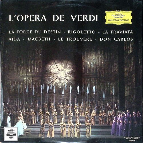L'opera De Verdi - La Force Du Destin - Rigoletto - La Traviata - Aida - Macbetn - Le Trouvre - Don Carlos - 1966 - 