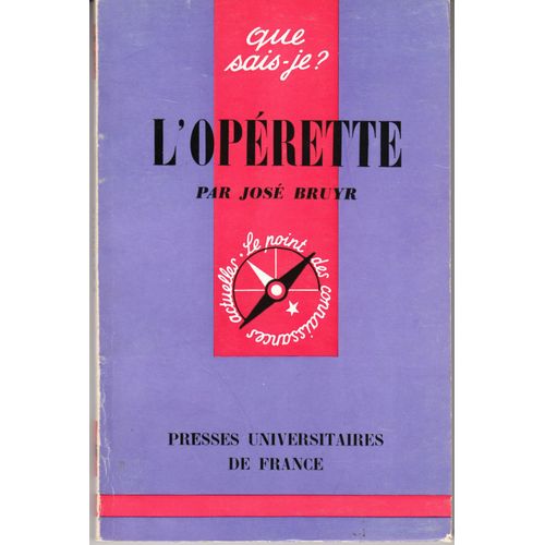 L'operette   de BRUYR Jos