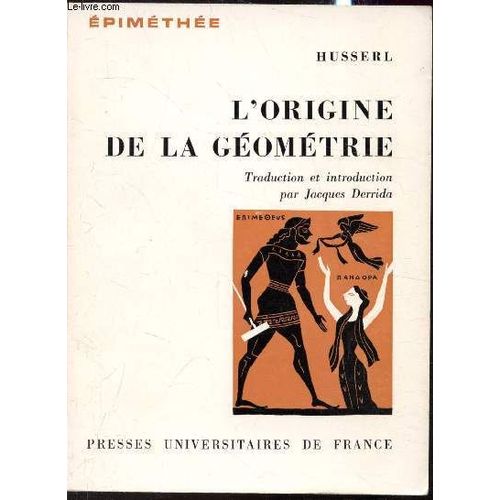 L Origine De La Gomtrie -   de Husserl 