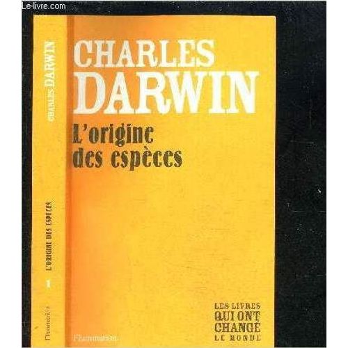 L Origine Des Especes   de charles darwin  Format Broch 