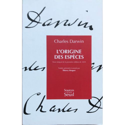 L'origine Des Espces   de darwin charles 