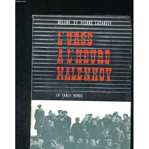 L'urss A L'heure Malenkov   de LAZAREFF Hlne et Pierre