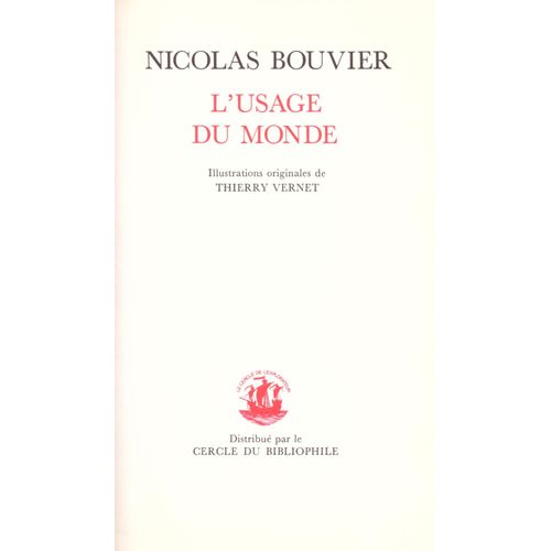 L'usage Du Monde   de Nicolas Bouvier 