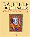 La bible de J rusalem en gros caract res Rakuten