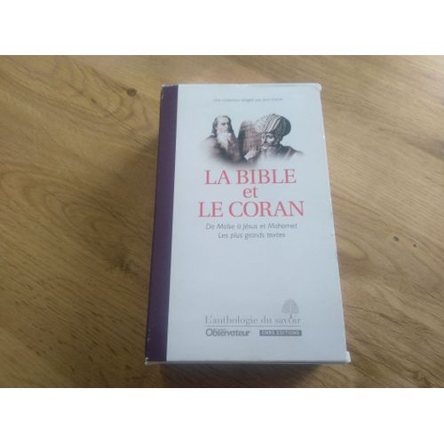 La bible et le coran de Moïse à Jésus et Mahomet les plus grands textes Rakuten