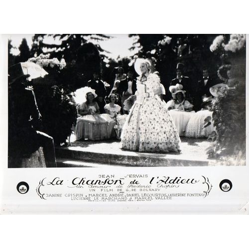 La Chanson De L Adieu : Photo Cartonne D'exploitation Cinmatographique - Format 24x30 Cm - De Gza Von Bolvary Et Albert Valentin Avec Jean Servais, Janine Crispin, Lucienne Le Marchand - 1934 #