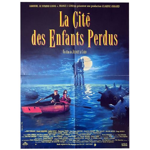 La Cit Des Enfants Perdus -Vritable Affiche De Cinma Plie - Format 40x60 Cm -De Jean-Pierre Jeunet, Marc Caro Avec Ron Perlman, Daniel Emilfork, Dominique Pinon, Jean-Claude Dreyfus, Rufus- 1995