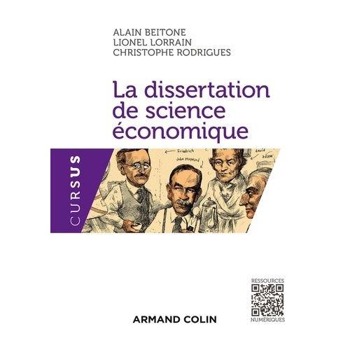 La Dissertation De Science conomique   de Beitone Alain  Format Broch 