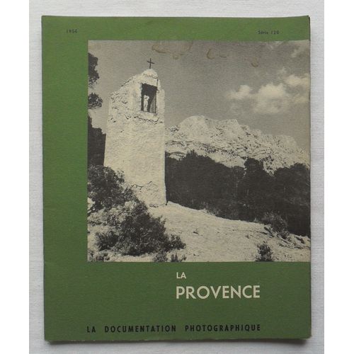La Documentation Photographique - Srie N 120 - La Provence - Les Contrastes Provenaux.   de 1) La Camargue - 2) La Crau - 3) Un bassin intrieur : La Barben - 4) Le Massif des Maures - 5) La vigne et l'olivier - 6) Champs d'oeillets.  Format Broch 